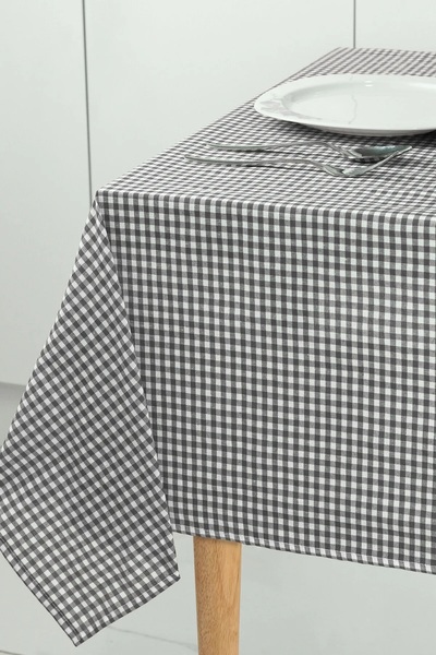 Cardea Home Collection Small Square Pattern Gingham Tablecloth, Table Cloth, ...
