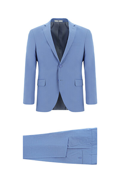 Kiğılı Super Slim Fit Ekstra Dar Kesim Klasik Desenli Takım Elbise