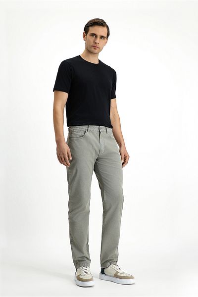 Kiğılı Regular Fit Lycra Canvas / Chino Pants