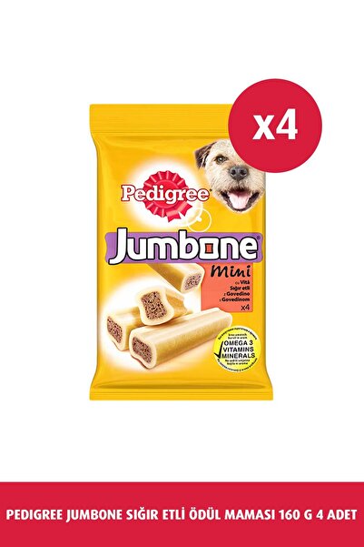 Pedigree Jumbone Sığır Etli Köpek Ödül Maması 160 G 4x