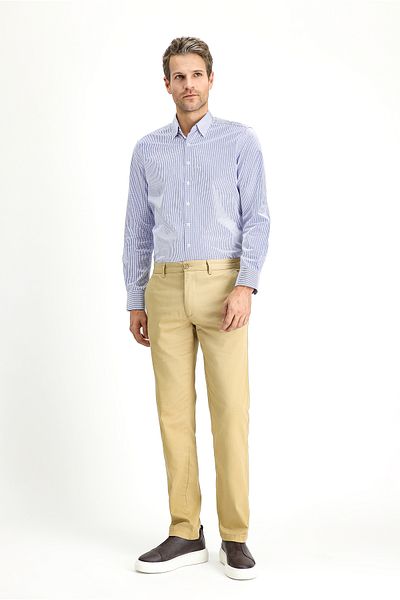 Kiğılı Slim Fit Slim Fit Lycra Canvas / Chino Trousers