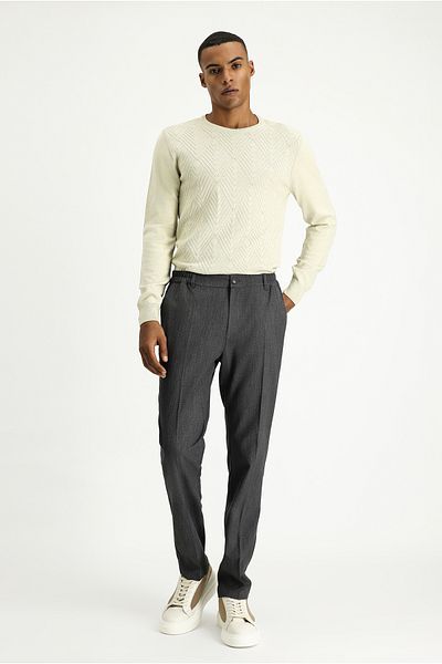 Kiğılı Super Slim Fit Extra Slim Fit Elastic Waist Lycra Classic Fabric Pants