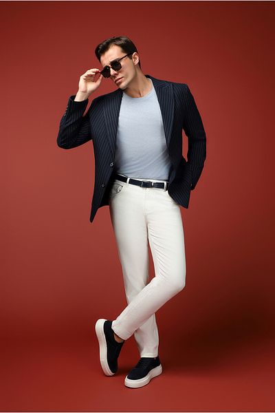 Kiğılı Regular Fit Lycra Denim Trousers