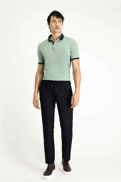 Kiğılı Lycra Slim Fit Trousers - Slim Fit and Elastic Waist