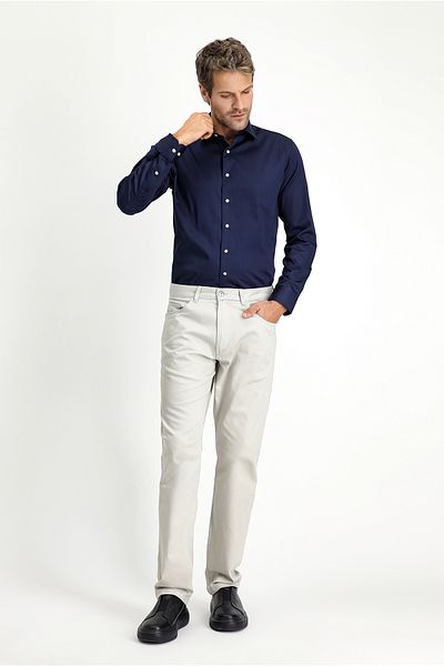 Kiğılı Regular Fit Lycra Canvas / Chino Pants
