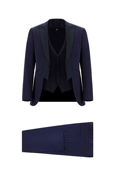 Kiğılı Slim Fit Slim Fit Mono Collar Vest Tuxedo & Groom Suit