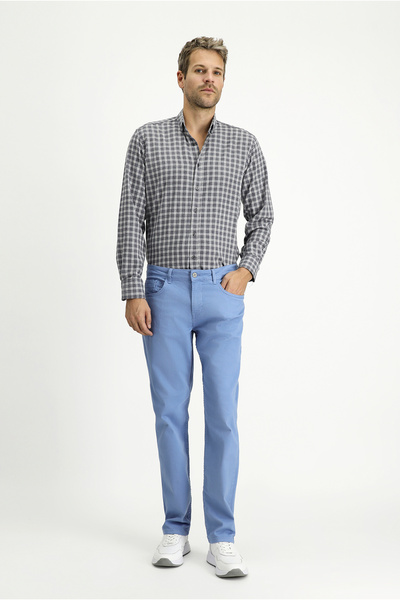 Kiğılı Pantaloni din pânză/chino din lycra cu croiala relaxată
