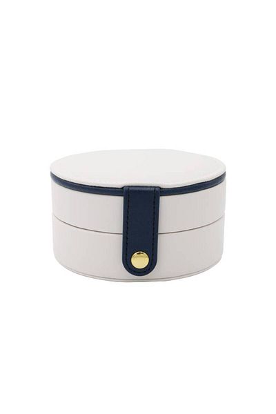 Generic Jewelry Bag with Mirror - White