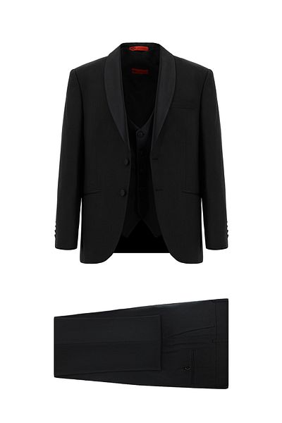 Kiğılı Relax Fit Relax Cut Shawl Collar Tuxedo & Groom Suit with Vest