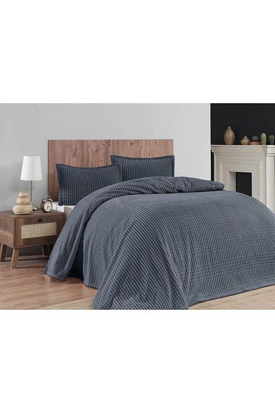 Merinos Modern Line 3 Piece Double Blanket Set Boxed 220X240 Ocean