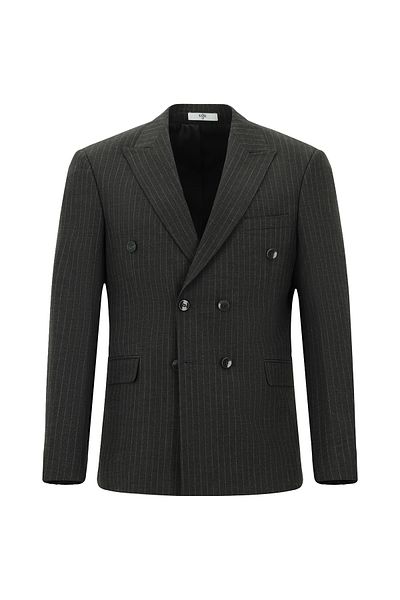 Kiğılı Regular Fit Striped Double Breasted Suit