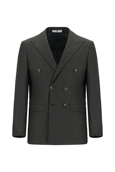 Kiğılı Regular Fit Patterned Double Breasted Suit