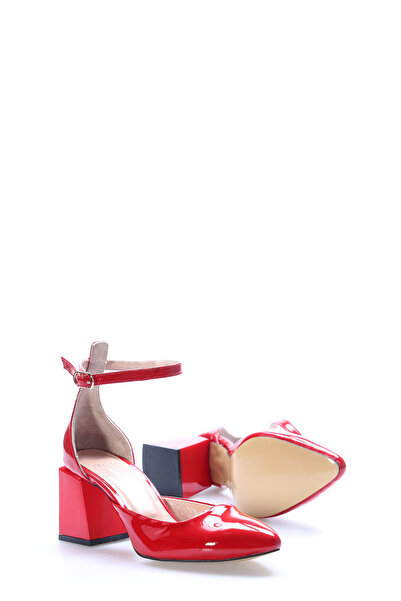 FAST STEP Hakiki Deri Kadın Kalın Topuklu Ayakkabı 064ZA113