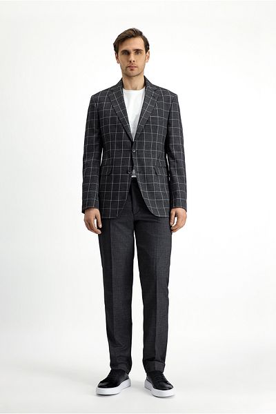 Kiğılı Slim Fit Slim Fit Checkered Combination Suit