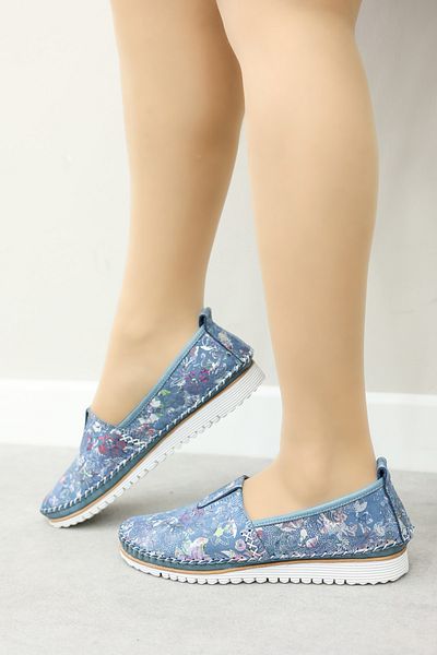 FAST STEP Papuci casual pentru femei din piele naturală 972ZA108
