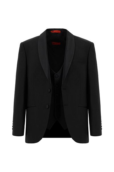 Kiğılı Relax Fit Relax Cut Shawl Collar Tuxedo & Groom Suit with Vest