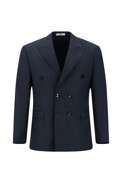 Kiğılı Slim Fit Slim Fit Patterned Double-Breasted Suit