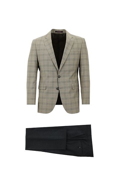 Abdullah Kiğılı Slim Fit Slim Fit Woolen Combination Suit