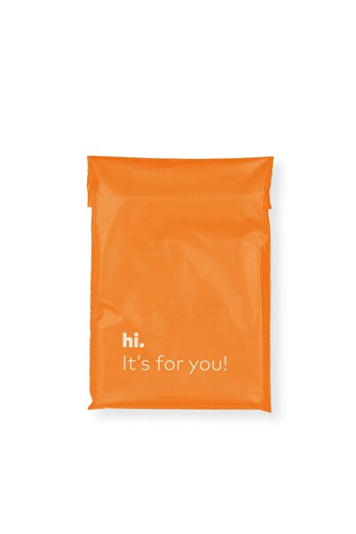 AMBALAJ PAZARI Cepsiz Turuncu Kargo Poşeti 18x25 5 Cm - 100 Adet