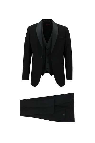 Abdullah Kiğılı Slim Fit Slim Fit Woolen Shawl Collar Tuxedos & Groom Dress