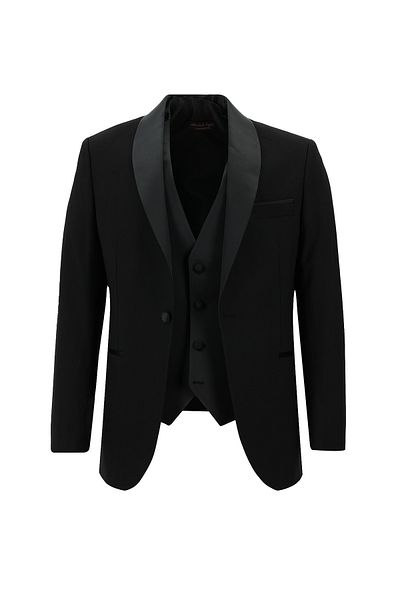 Abdullah Kiğılı Slim Fit Slim Fit Woolen Shawl Collar Tuxedos & Groom Dress