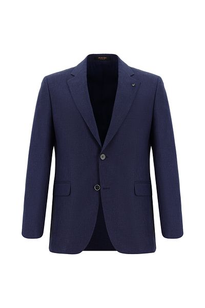 Abdullah Kiğılı Classic Linen Jacket - Slim Fit Slim Fit