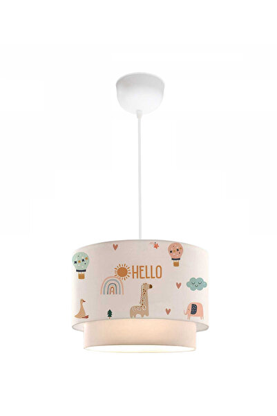 HOMİNG Kids Hello Friends Kumaş Baskılı Sarkıt Çocuk Odası Özel Baskı