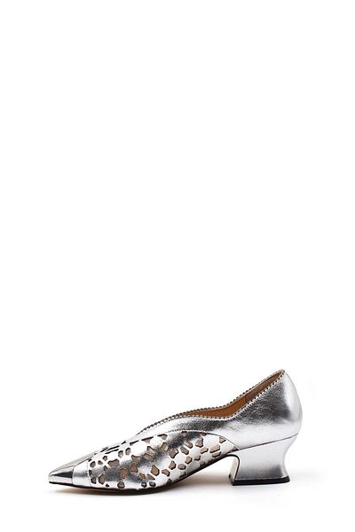 FAST STEP Pantofi de damă din piele naturală cu toc gros - 064ZA366