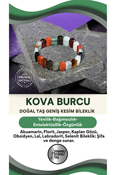 OSMANLI DOĞAL TAŞ سوار واسع القطع من الحجر الطبيعي من برج الدلو