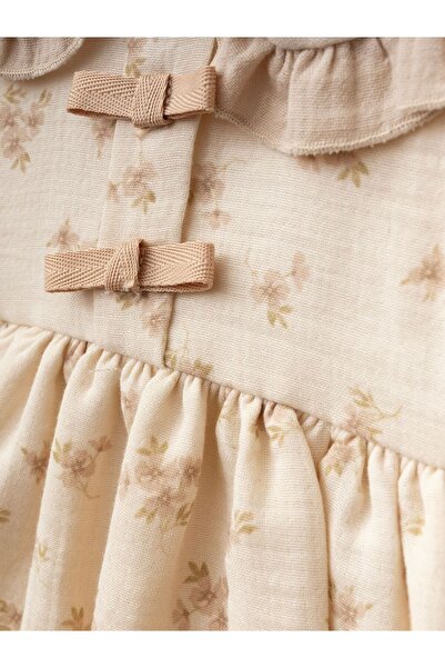 Cherrys Bebek Fiyonklu Müslin Elbise