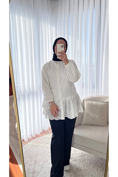 DEMET Bensu Fisto Embroidered Frilly Shirt