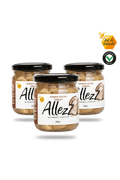 ALLEZZ İstiridye Mantarı Turşusu 210 gr x 3