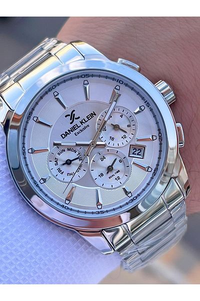 Daniel Klein Steel Cord Chronometer Dial Design 3 Atm Water Resistant Men Wristwatch 14031.1