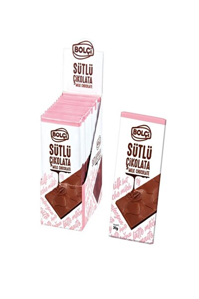 Bolçi Sütlü Tablet Çikolata 30 Gr X 12 Adet