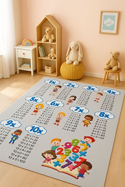 BLGHOME ÇARPIM TABLOSU EĞİTİCİ ÇOCUK ODASI HALISI