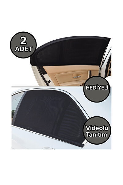 Markaflex Araba Oto Yan Cam Emzirme Perdesi Güneşlik Perde 2 Adet