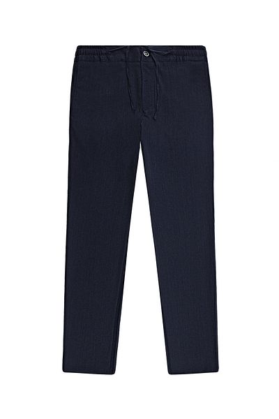 Abdullah Kiğılı Super Slim Fit Extra Slim Fit Woolen Elastic Waist Drawstring Trousers