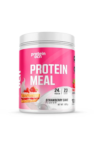 Proteinocean Strawberry Cake Protein Meal - 600g - 10 Servings