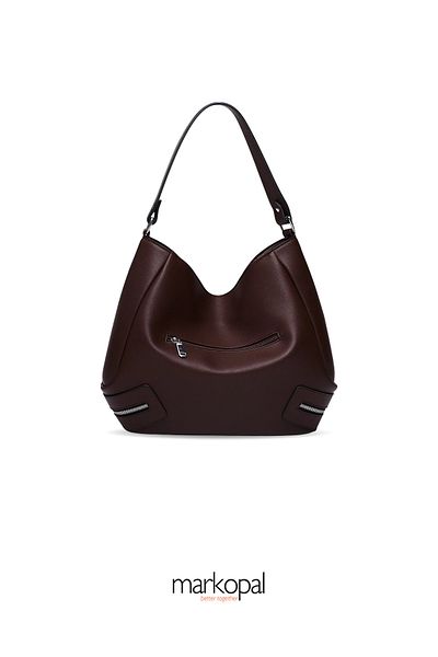 MORCA Genuine Suede Casual Tote Women's Shoulder Bag Izg2200-1 Brown