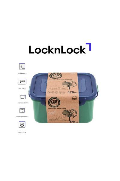 locknlock Eco-Friendly 470ml Airtight Rectangular Food Container