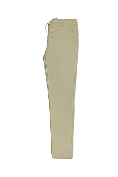 Abdullah Kiğılı Slim Fit Slim Fit Lycra Elastic Waist Stringed Trousers