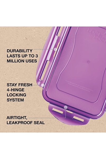 locknlock Eco-Friendly 850ml Airtight Rectangular Food Container