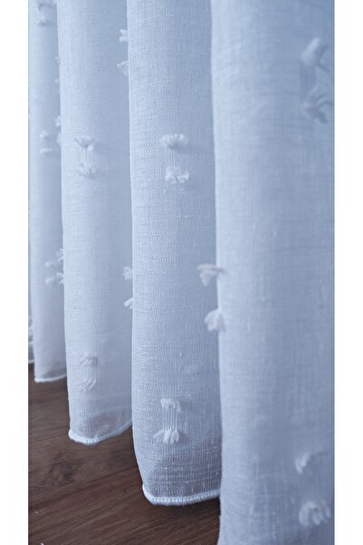 Yuka 1/3 Close Pleat No Crease Don'T Want Ironing Skirt - Linen Tulle Curtain, Ruffle Detail