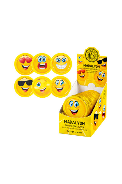 Bolçi SÜTLÜ MADALYON ÇİKOLATA 23 GR (EMOJİ) 1 adet