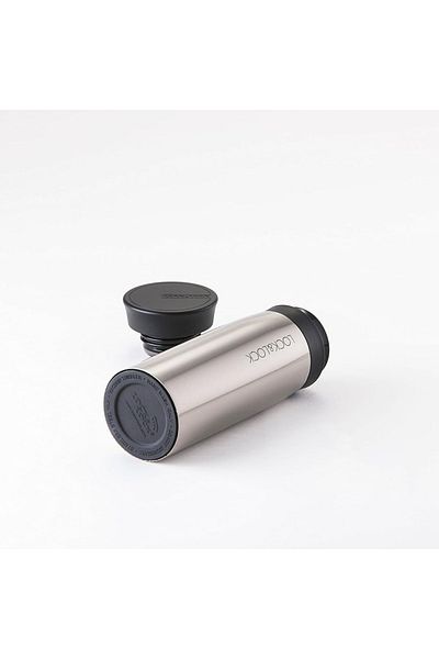 locknlock 400ml Stainless Steel Tumbler Travel Mug for Hot & Cold Beverages - Grey
