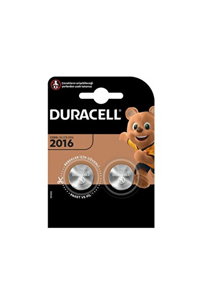 Duracell Özel 2016 Lityum Düğme Piller 3V 2 Adet
