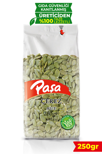 Paşa Çiğ Kabak Çekirdeği İçi 250 gr (Naturel Tuzsuz İç Kabak Çekirdeği)