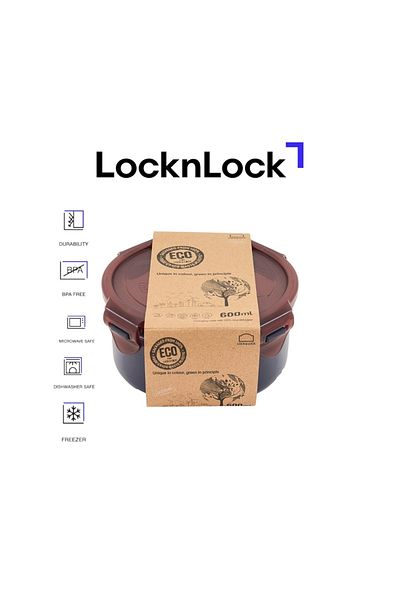 locknlock Eco-Friendly 600ml  Airtight Round Food Container