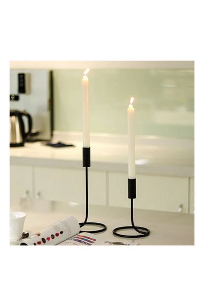 Generic 2 pieces of metal candle holder with ring base