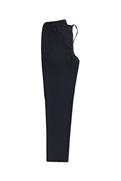 Abdullah Kiğılı Super Slim Fit Ekstra Dar Kesim Yünlü Beli Lastikli İpli Pantolon